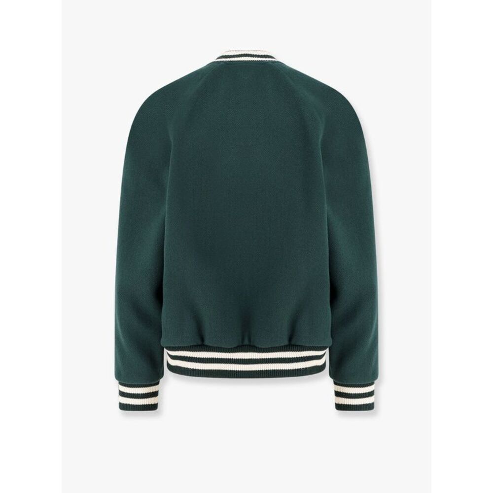 Celine Men Wool Bomber With Triomphe Patch - Picture 2 of 3